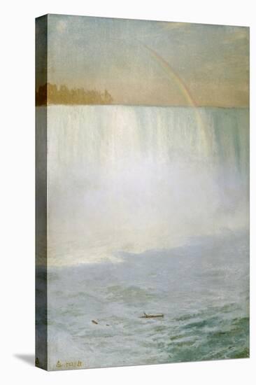 Waterfall and Rainbow, Niagara-Albert Bierstadt-Premier Image Canvas