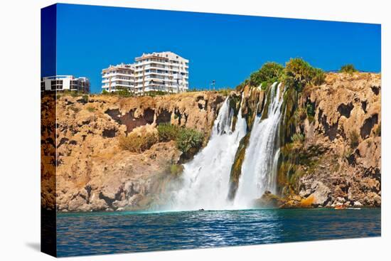 Waterfall Duden at Antalya Turkey - Nature Travel Background-Nik_Sorokin-Premier Image Canvas