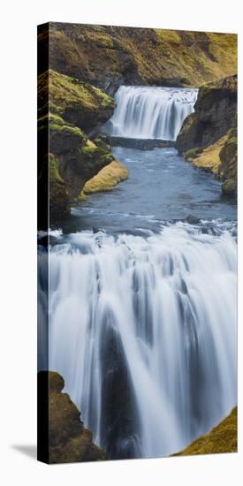 Waterfall Flow Skoga, South Iceland, Iceland-Rainer Mirau-Premier Image Canvas