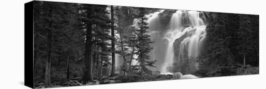 Waterfall in a Forest, Banff, Alberta, Canada-null-Stretched Canvas
