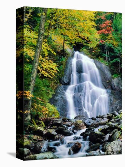 Waterfall in a forest, Moss Glen Falls, 3873 Route 100, Granville Reservation State Park, Granvi...-null-Premier Image Canvas