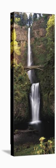 Waterfall in a Forest, Multnomah Falls, Columbia River Gorge, Multnomah County, Oregon, USA-null-Premier Image Canvas