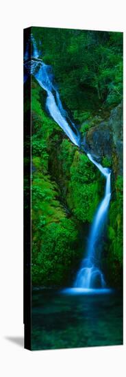 Waterfall in a Forest, Sullivan Falls, Opal Creek Wilderness, Oregon, USA-null-Premier Image Canvas