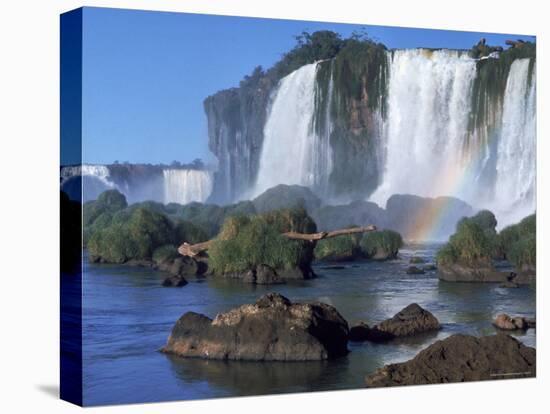 Waterfall Named Iguassu Falls, Formerly Known as Santa Maria Falls, on the Brazil Argentina Border-Paul Schutzer-Premier Image Canvas