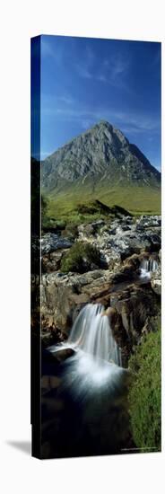 Waterfall on the River Coupall with Buachaille Etive Mor in Background, Western Highlands, Scotland-Lee Frost-Premier Image Canvas