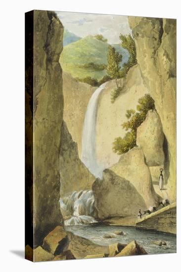 Waterfall on the Windward Road Near Kingston, from 'A Picturesque Tour of the Island of Jamaica',…-James Hakewill-Premier Image Canvas