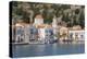Waterfront Houses and Church, Dodecanese Islands-Ruth Tomlinson-Premier Image Canvas