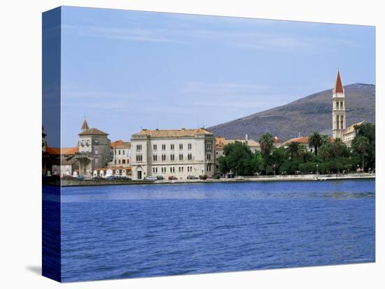 Waterfront with St. Lawrence's Cathedral, Trogir, Central Dalmatia Region, Croatia, Europe-Tony Gervis-Premier Image Canvas