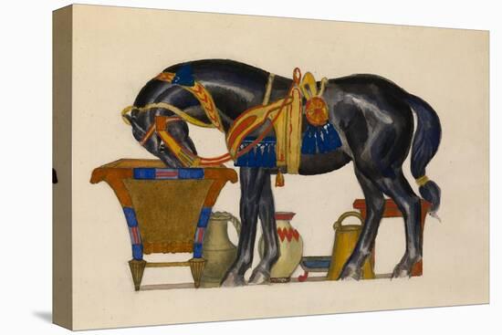 Watering Horse-Léon Bakst-Premier Image Canvas