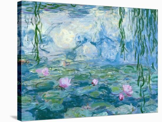 Waterlilies, 1916-19 (Detail)-Claude Monet-Premier Image Canvas