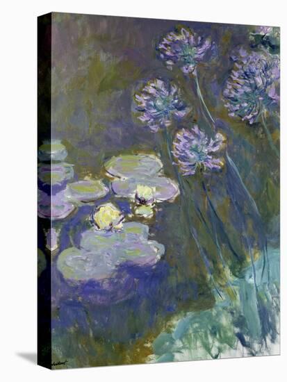 Waterlilies and Agapanthus, 1914-17-Claude Monet-Premier Image Canvas