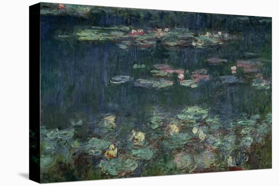 Waterlilies: Green Reflections, 1914-18 (Right Section)-Claude Monet-Premier Image Canvas