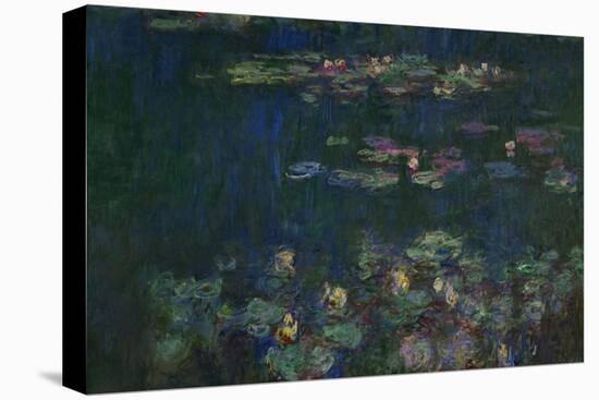 Waterlilies, Green Reflections, 1914-1918-Claude Monet-Premier Image Canvas