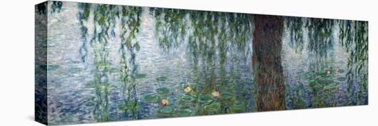 Waterlilies: Morning with Weeping Willows, Detail of the Left Section, 1915-26-Claude Monet-Premier Image Canvas