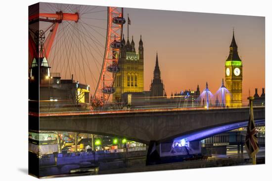 Waterloo Bridge and Big Ben, London, England, United Kingdom, Europe-Charles Bowman-Premier Image Canvas