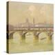 Waterloo Bridge and Hungerford Bridge with the Houses of Parliament Beyond, 1916-Emile Claus-Premier Image Canvas