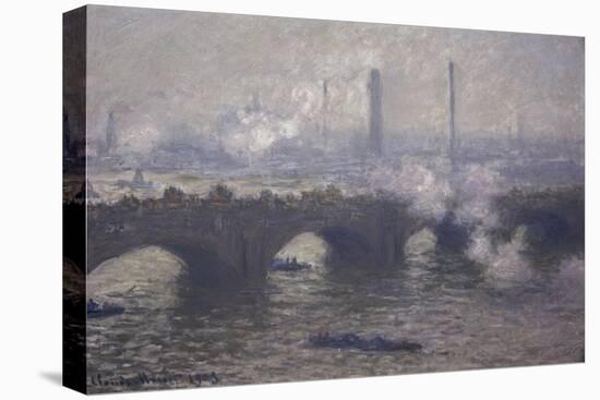 Waterloo Bridge: Gray Day-Claude Monet-Premier Image Canvas