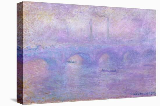 Waterloo Bridge in Fog, 1899-1901-Claude Monet-Premier Image Canvas