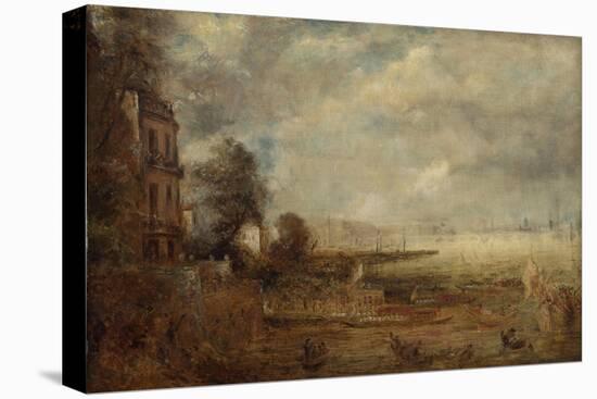 Waterloo Bridge Seen from Whitehall Stairs, C.1829 (Oil on Canvas)-John Constable-Premier Image Canvas
