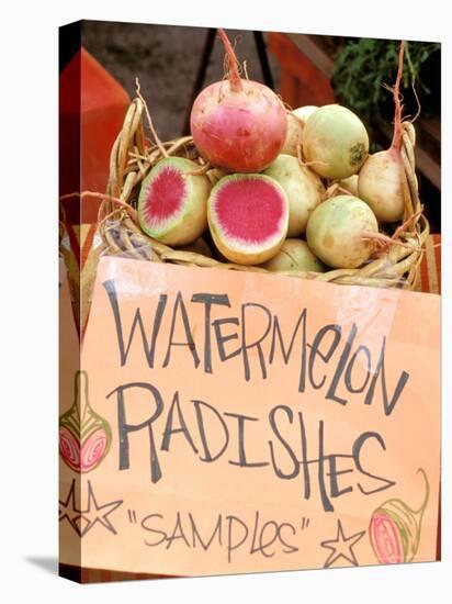 Watermelons and Radishes, Ferry Building Farmer's Market, San Francisco, California, USA-Inger Hogstrom-Premier Image Canvas