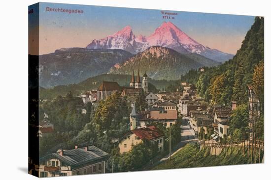 Watzmann Mountain in Berchtesgaden, Germany. Postcard Sent in 1913-German photographer-Premier Image Canvas
