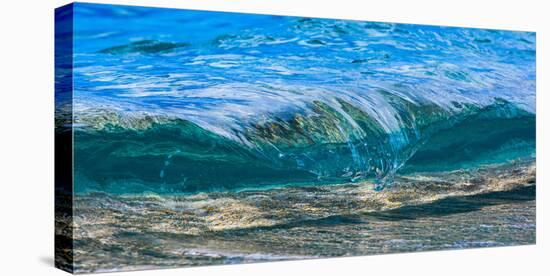 Wave breaking on the beach, Haena, Kauai, Hawaii, USA-Mark A Johnson-Premier Image Canvas