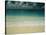 Wave Rolls over a Tranquil Beach in the Marshall Islands-Bill Curtsinger-Stretched Canvas