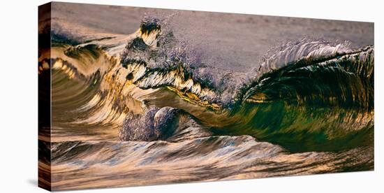 Wave Warp-Wave breaking on the beach, Kirra, Queensland, Australia-Mark A Johnson-Premier Image Canvas