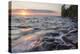 Waves at Sunset, Devils Island, Apostle Islands National Lakeshore, Wisconsin, USA-Chuck Haney-Premier Image Canvas