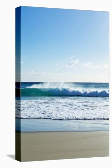 Waves Breaking at Beach-Norbert Schaefer-Premier Image Canvas