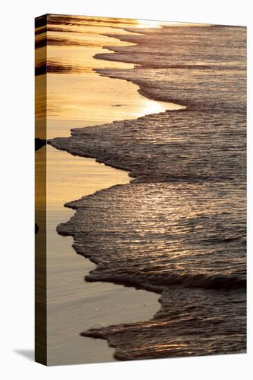 Waves Breaking at Sunset on Main Beach, Noosa, Sunshine Coast, Queensland, Australia-William Gray-Premier Image Canvas