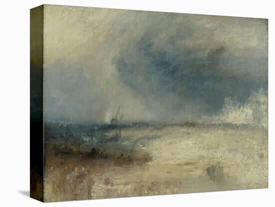 Waves Breaking on a Shore-J. M. W. Turner-Premier Image Canvas