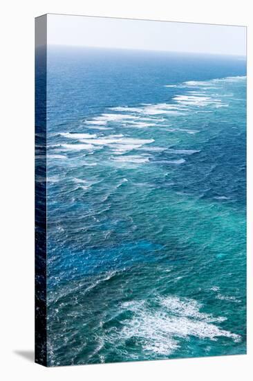 Waves Breaking on Great Barrier Reef, Queensland, Australia-null-Stretched Canvas