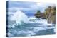 Waves Crashing Along Cape Kiwanda. Pacific City, OR-Justin Bailie-Premier Image Canvas