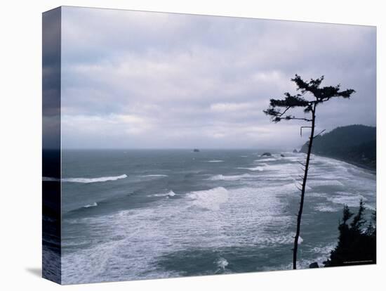 Waves Crashing into Rocks on the Pacific Coast, Oregon, United States of America, North America-Aaron McCoy-Premier Image Canvas