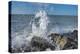 Waves crashing on rocks, Honeymoon Island State Park, Dunedin, Florida, USA-Lisa Engelbrecht-Premier Image Canvas