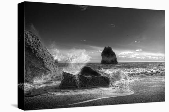 Waves crashing on the beach, Dyrholaey, Iceland-Panoramic Images-Premier Image Canvas