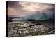 Waves Crashing on to a Rock Shelf-A Periam Photography-Premier Image Canvas