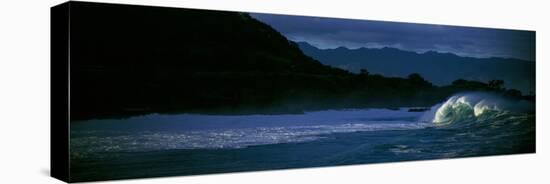 Waves in the Pacific Ocean, Waimea Bay, Oahu, Hawaii, USA-Panoramic Images-Premier Image Canvas