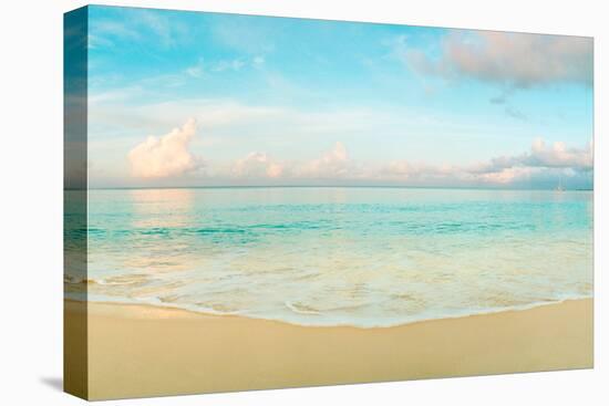 Waves on the beach, Seven Mile Beach, Grand Cayman, Cayman Islands-null-Premier Image Canvas