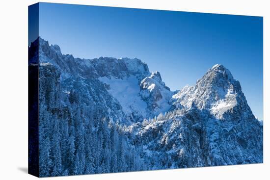 Waxenstein, Hšllental, Winter, Mountaineering, Aerial Shot-Frank Fleischmann-Premier Image Canvas