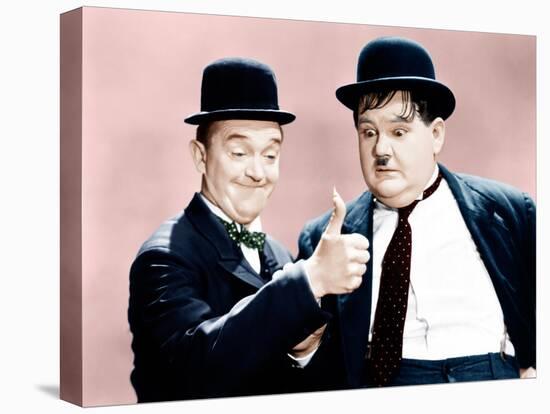 Way Out West, Stan Laurel, Oliver Hardy, 1937-null-Stretched Canvas