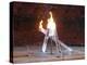 Wayne Gretzky and Others with Burning Olympic Cauldron, Opening Ceremonies for the XXI Winter Games-null-Premier Image Canvas