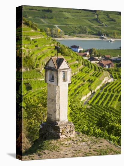 Wayside Shrine Near Old Town Gate Rote Tor in the Village Spitz, in the Vineyards of the Wachau-Martin Zwick-Premier Image Canvas