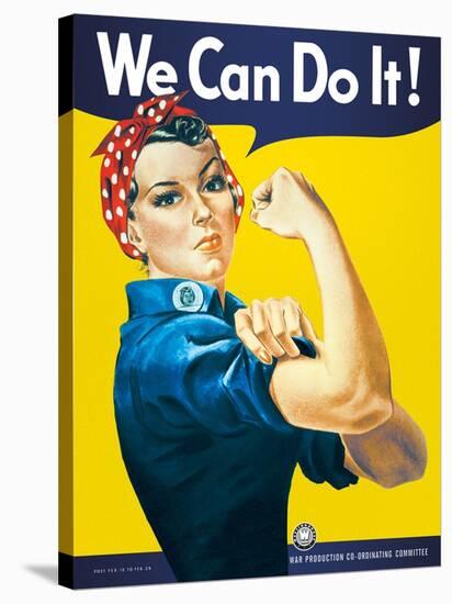 We Can Do It-J Howard Miller-Stretched Canvas