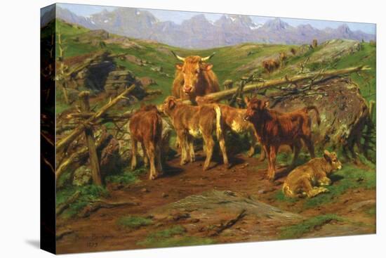 Weaning the Calves-Rosa Bonheur-Stretched Canvas