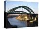 Wearmouth Bridge over the River Wear, Sunderland, Tyne and Wear, England, United Kingdom, Europe-Mark Sunderland-Premier Image Canvas