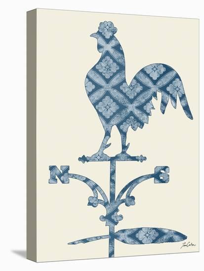 Weather Vane Rooster-Tina Carlson-Stretched Canvas