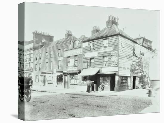 Weatherboard Houses and Shops on the Albert Embankment, Lambeth, London, 1900-null-Premier Image Canvas