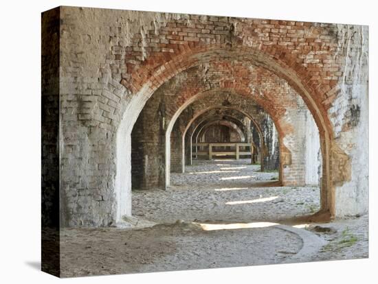 Weathered Brick Arches in a Bastion of Civil War Era Fort Pickens in the Gulf Islands National Seas-Colin D Young-Premier Image Canvas